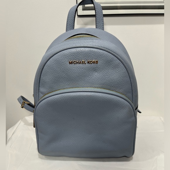 Michael Kors Handbags - Michael Kors Blue Abbey Medium Backpack
